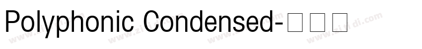 Polyphonic Condensed字体转换